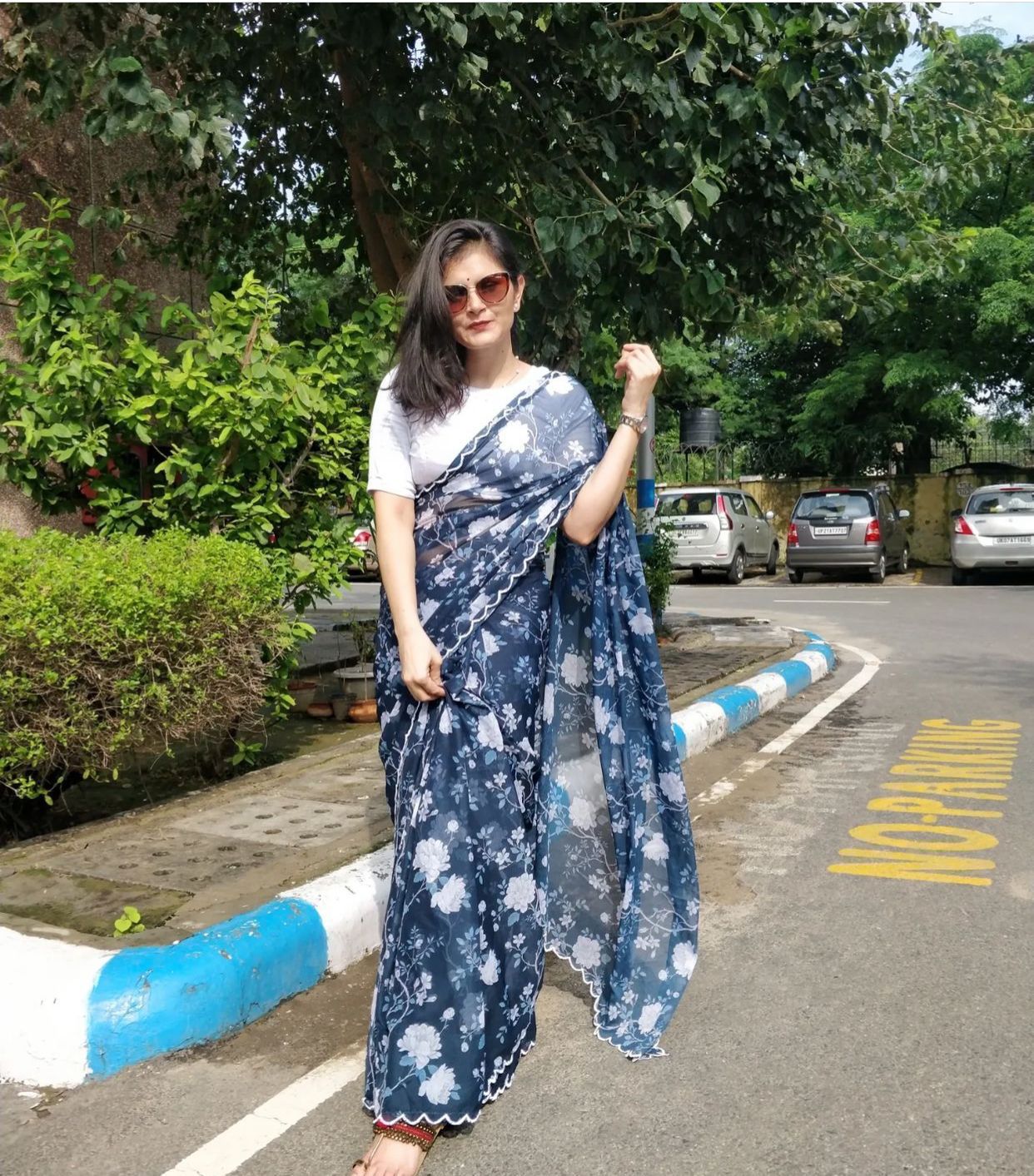 VK 4104 Organza Printed Sarees Wholesale Market In Surat With Price